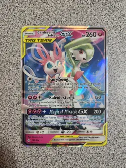 Pokemon TCG Gardevoir & Sylveon GX Holo Card 130/214 Unbroken Bonds - Image 1