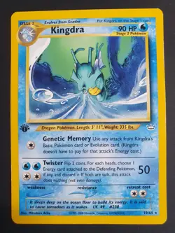 Kingdra 19/64 1st Edition - Neo Revelation - Pokemon Card - Excellent Condition - Image 1