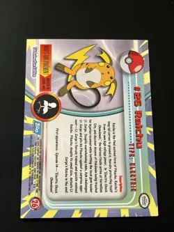 Pokemon Topps Card - #26 Raichu - Image 2
