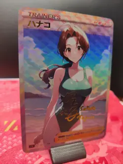 Pokemon Delia Ketchum Anime Waifu Sexy Doujin ACG DIY Trainer Art card - Image 5