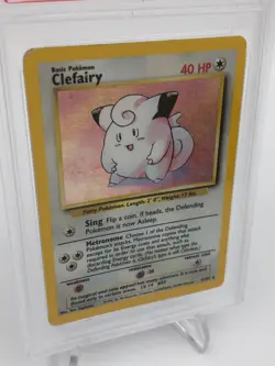 1999 POKEMON GAME Trading Card CLEFAIRY - HOLO #5 graded slab PSA EX 5 - Image 2