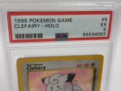 1999 POKEMON GAME Trading Card CLEFAIRY - HOLO #5 graded slab PSA EX 5 - Image 3