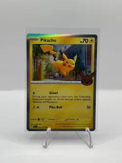Pikachu 062 2023 Pokemon Trick or Trade Paldea Evolved Holo Rare Card NM+ - Image 1