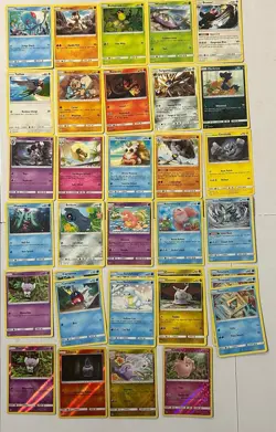 34 Pokemon Card Lot 2017 Guardians Rising Set Bundle TCG Cards Hp - Image 2