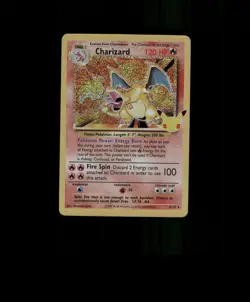SPARKLING HOLO Charizard Card Charizard Pokemon Card READ DESCRIPTION BELOW p2 - Image 1