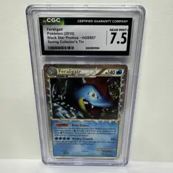 Pokemon 2010 Feraligatr Prime HGSS07 Holo Black Star Promo Card Cgc 7.5 - Image 1