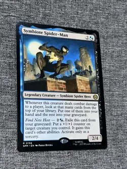 Symbiote Spider-Man 0156 (R) MTG Marvel's Spider-Man (SPM) NM/M Non Foil - Image 1