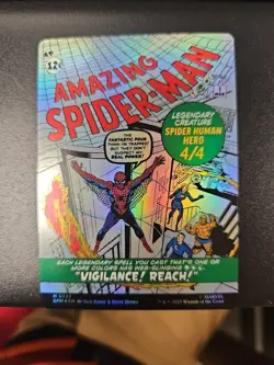 Peter Parker (0232) (Borderless) Foil M Marvel's Spider-Man 232 NM - Image 2