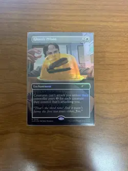 Ghostly Prison MTG 7042 Foil Dwight Schrute Secret Lair - Image 1