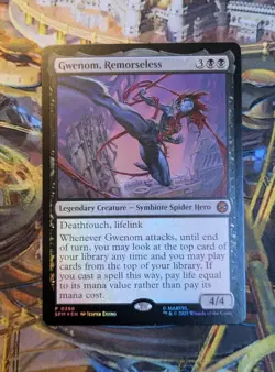 MTG Gwenom, Remorseless - Foil - SPM Promo - Mint - Image 1
