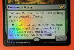 Colossal Rattlewurm - 0159 - Foil - OTJ - NM - MTG - Magic the Gathering - Image 3