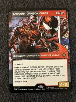 Magic MTG - Carnage, Crimson Chaos (Borderless) - Marvel's Spider-Man - Image 1