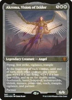 Akroma, Vision of Ixidor - Foil Etched Commander Legends NM MTG - Image 1