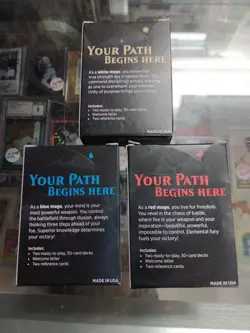 3 Diff 2019 Magic the Gathering Starter Decks Red Blue White Mage New - Image 2