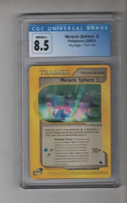 MIRACLE SPHERE B 130/144 2003 HOLO POKEMON TCG CARD CGC 8.5 NM / MINT+ - Image 1