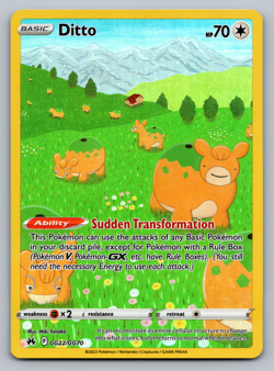 Ditto Pokemon Crown Zenith Galarian Gallery GG22/GG70 Full Art Holo Rare NM - Image 1