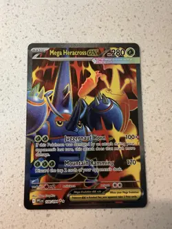 Pokemon TCG Holo Ultra Rare Mega Heracross EX 108/094 - Mint - Phantasmal Flames - Image 1