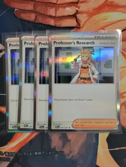 4X Professor's Research 189/198 X4 - HOLO - (SVI- PAF) - Pokemon - Image 1