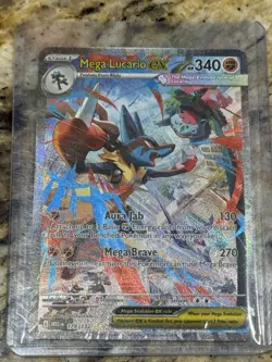 Pokemon TCG Mega Evolution Mega Lucario EX #179 Illustration Rare ?? Pack Fresh - Image 1