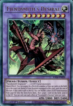 Fiendsmith's Desirae - Ultimate Rare 1st Edition RA04-EN056 - NM - YuGiOh - Image 1