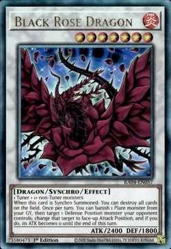 Black Rose Dragon - Ultimate Rare 1st Edition RA04-EN057 - NM - YuGiOh - Image 1