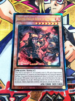 Blaster, Dragon Ruler of Infernos ra03-en010 (NM+) Ultimate Rare Yu-Gi-Oh! - Image 1