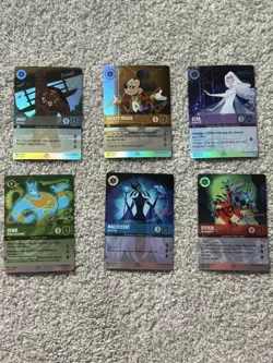 Disney Lorcana Disney 100 Gift Set Promo Cards *mint - Image 1