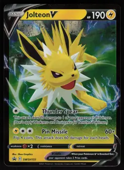 Jolteon V #SWSH151 Sword & Shield Promo Pokemon Card - Image 1