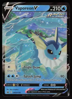 Vaporeon V #SWSH150 SWSH: Sword & Shield Promo Cards Promo Pokemon TCG NM - Image 1