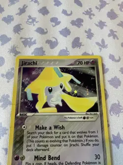 Pokemon TCG Jirachi Ex Hidden Legends Holo Rare Pokemon Card 8/101 - Image 4