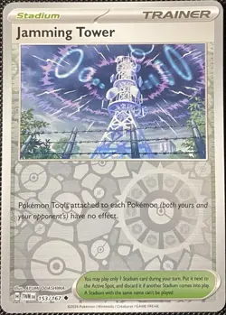 Jamming Tower 153/167 Sv06: Twilight Masquerade Reverse Holo - Pokemon Card - Image 1