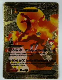 Pokemon Charizard VMAX 586HP Gold Foil Fan Art Card SMP 26-44 - Image 1