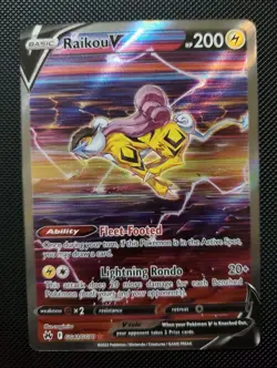 Raikou v GG41/GG70 Crown Zenith: Galarian Gallery Ultra Rare Card NM/M Condition - Image 1