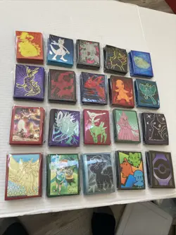 20 PACKS POKEMON CARD SLEEVE PROTECTORS 65 IN EACH PACK TOTAL OF 1300 DIFFERENT - Image 1
