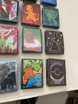 20 PACKS POKEMON CARD SLEEVE PROTECTORS 65 IN EACH PACK TOTAL OF 1300 DIFFERENT - Image 5
