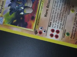 RHYDON 1ST EDITION POKEMON CARD 45/64 JUNGLE RARE NON HOLO NEVER PLAYED NM- - Image 2