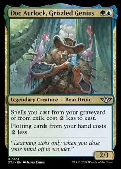 x4 Doc Aurlock, Grizzled Genius U MTG Outlaws of Thunder Junction M/NM, English - Image 1