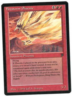 Firestorm Phoenix -- MTG (SP Quality) - Legends - See scans!! - Image 1