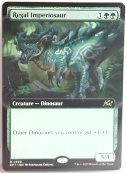 Regal Imperiosaur [New, Near Mint] Extended Art {Aetherdrift MTG} - Image 1