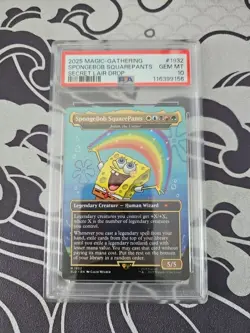 PSA 10 - 2025 MTG SECRET LAIR DROP #1932 SPONGEBOB SQUAREPANTS Non-Holo - Image 1