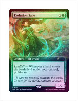 1x Evolution Sage, Extended Art Foil, Magic MTG NM - Image 1