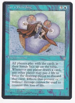 ZUR'S WEIRDING x1 mtg NM Ice Age 1 Rare UNPLAYED - Image 1