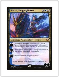 1x Sivitri, Dragon Master, Magic the Gathering MTG NM - Image 1