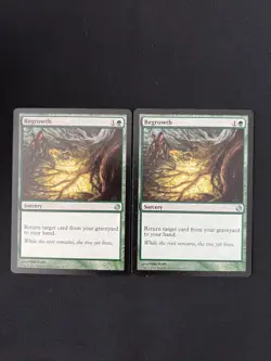 Regrowth (x2) [DDL] uncommon Near Mint/Light play Magic The Gathering - Image 1