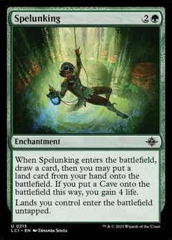 [1x] Spelunking - Foil Near Mint, English The Lost Caverns of Ixalan MTG Magic - Image 1
