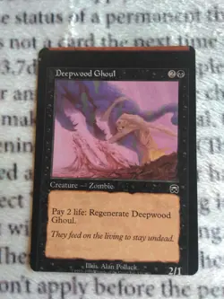 Magic the gathering Deepwood Ghoul miscut misprint - Image 1