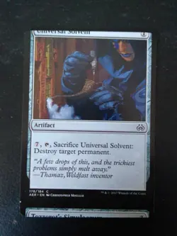 Magic the gathering Universal Solvent miscut misprint - Image 1