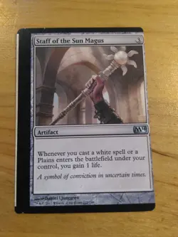 Magic: The Gathering staff of the sun magus miscut misprint - Image 1