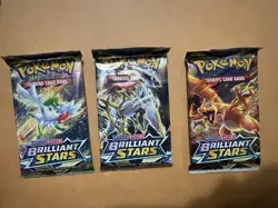 Pokemon TCG Brilliant Stars Booster Packs • Lot Of 3 • SEALED • BRAND NEW - Image 1