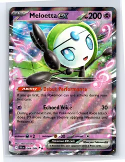 Pokemon TCG - Meloetta ex Sv: Black Bolt Holo Double Rare 044/086 - Image 1